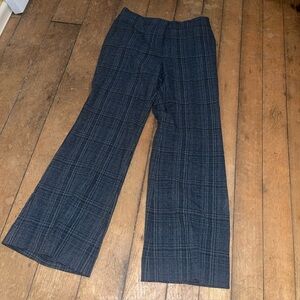 Piazza Sempione Blue Tweed Trouser Dress Pants Size 46 US 10